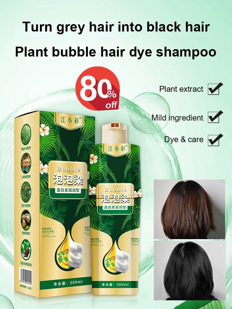 Plant Bubble Hair Dye Shampoo